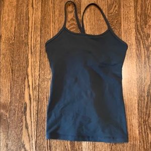 Lululemon Power Y Tank in slate gray